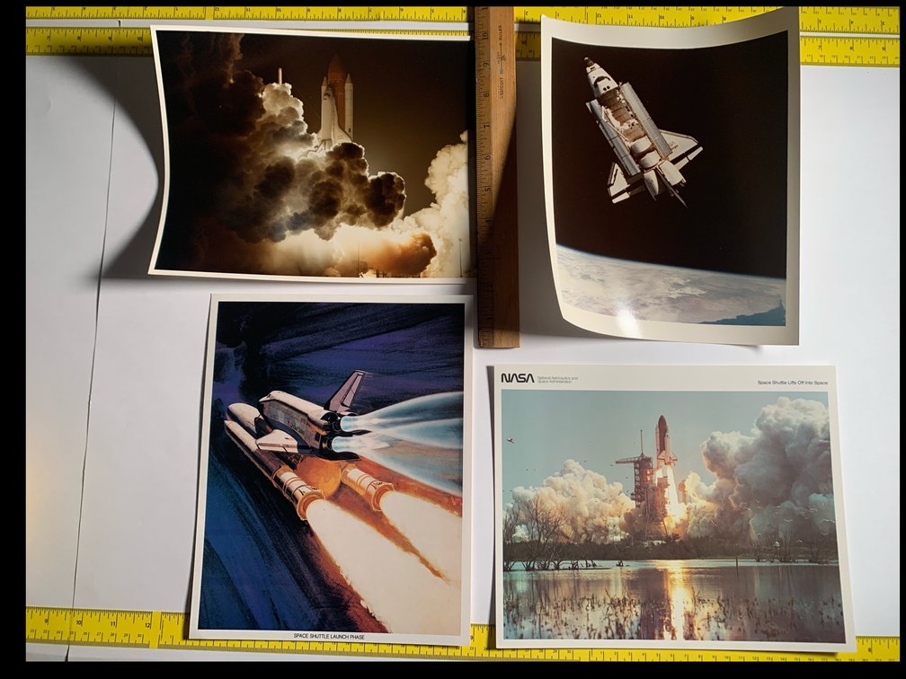 Four 8”x10” Photos Related To the Space Shuttle