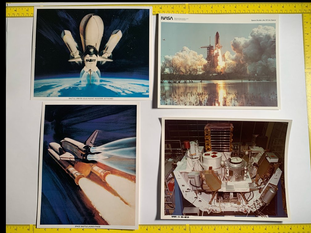 Four 8”x10” Space Shuttle Related Photos