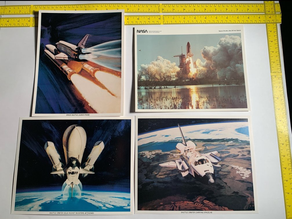 Four 8”x10” Space Shuttle Related Photos