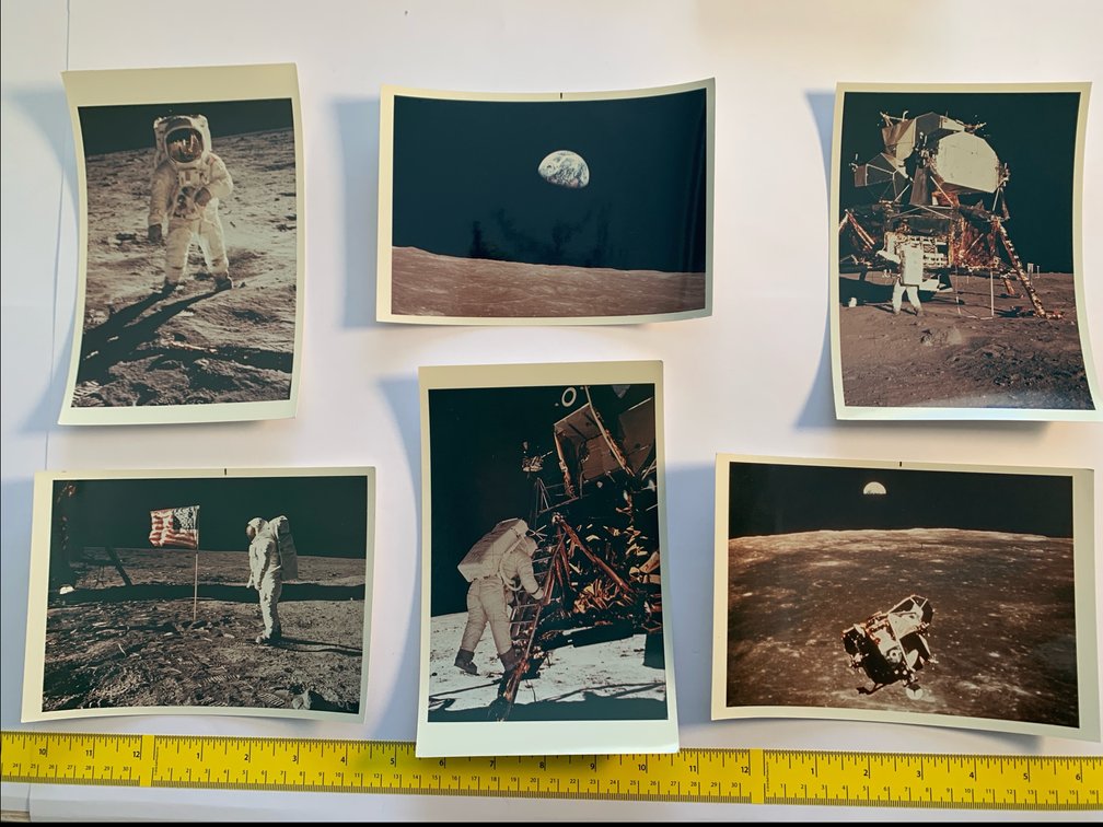 Six 5”x7” Prints From the Apollo 11 Moon Landing (1969)