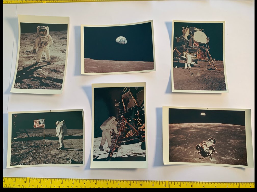 Six 5”x7” Prints From the Apollo 11 Moon Landing (1969)