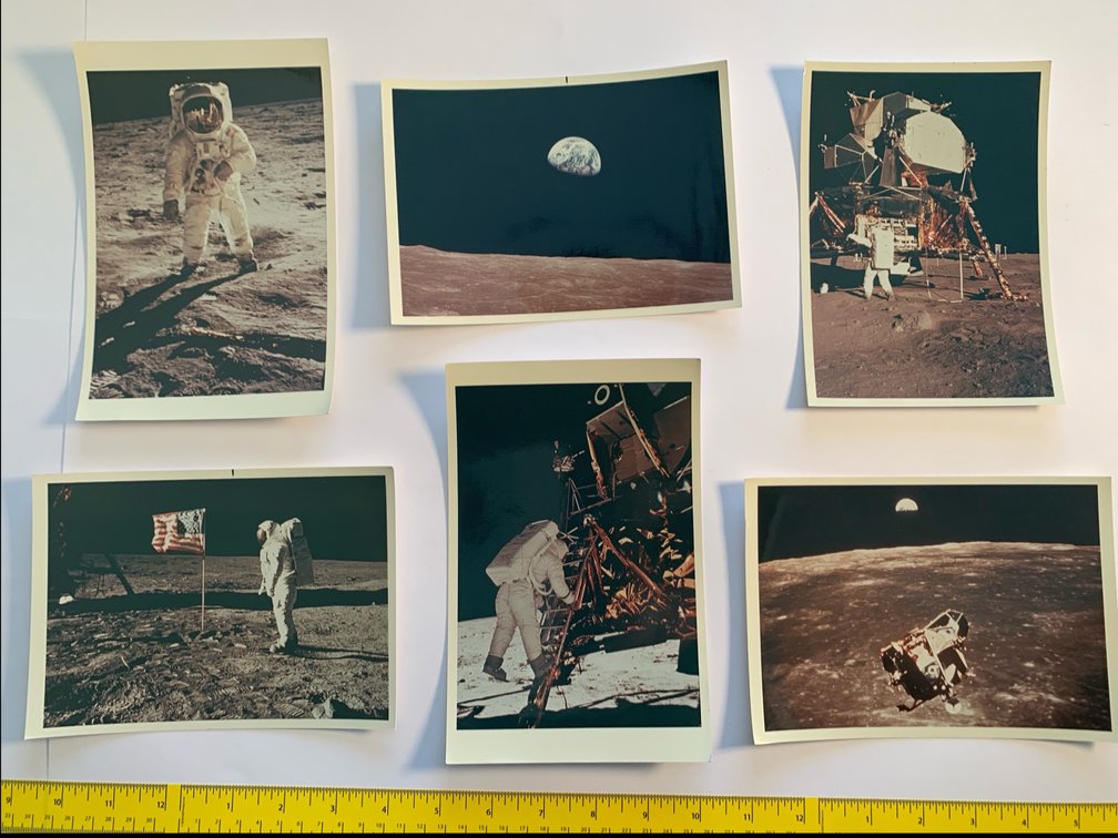 Six 5”x7” Prints From the Apollo 11 Moon Landing (1969)