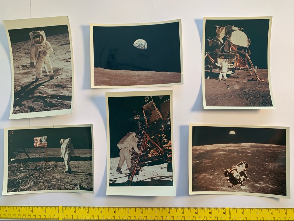 Six 5”x7” Prints From the Apollo 11 Moon Landing (1969)