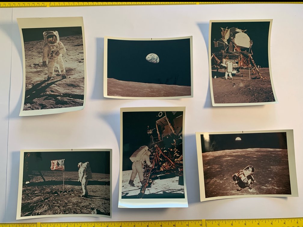 Six 5”x7” Prints From the Apollo 11 Moon Landing (1969)