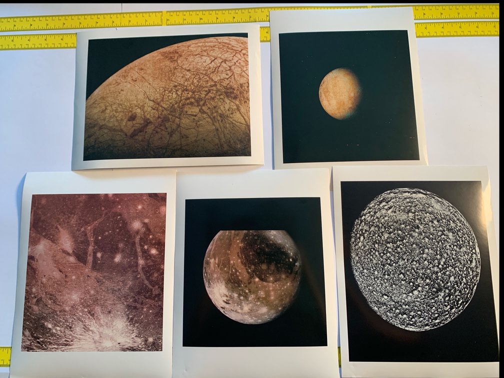 Five 8”x10” Prints Of Images Taken By Voyager II