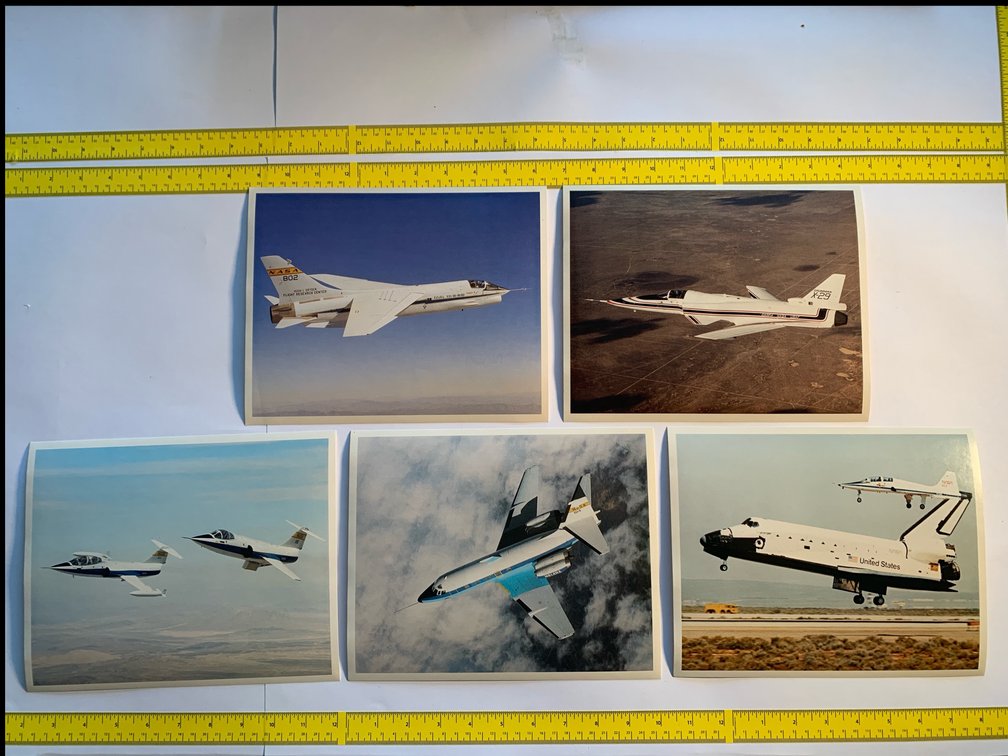 Five 8”x10” Photos From the Ames-Dryden Flight Research Facility