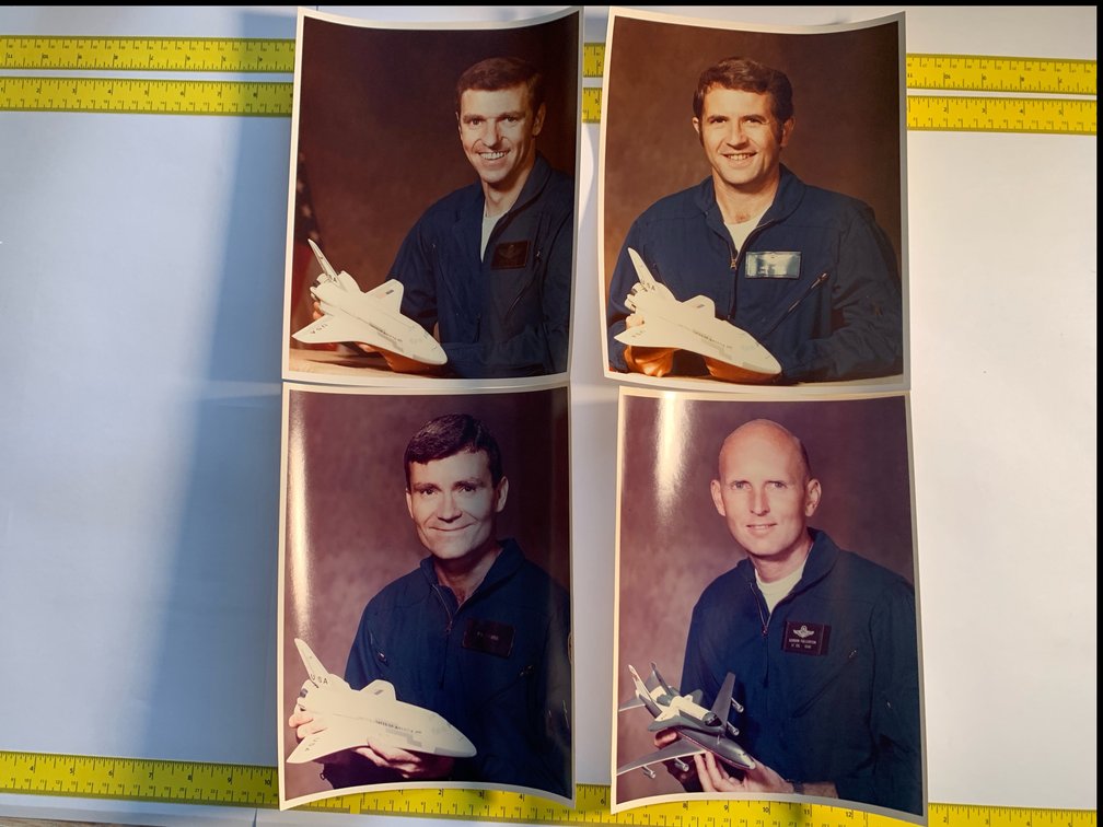 Four 8”x10” Prints Of Shuttle Astronauts
