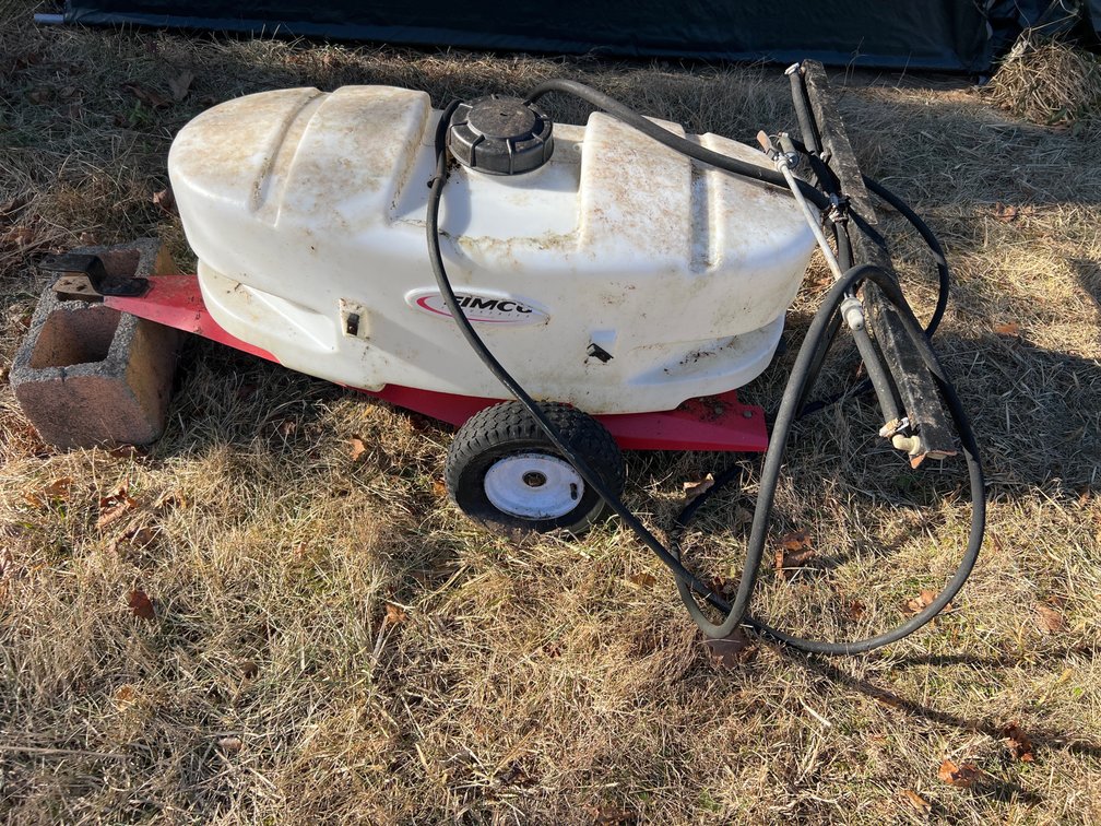 Fimco Pull Behind Trailer Sprayer w/High Flo Gold Series 60PSI 2.1GPM Pump
