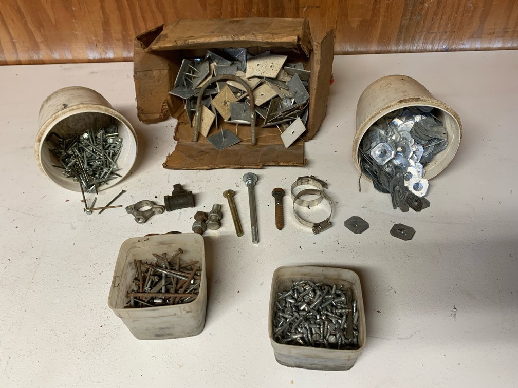 Assorted Hardware, Nails And Screws