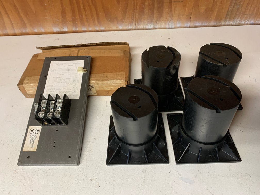 Electrical Panel and Four 6” Risers for A Heat Pump