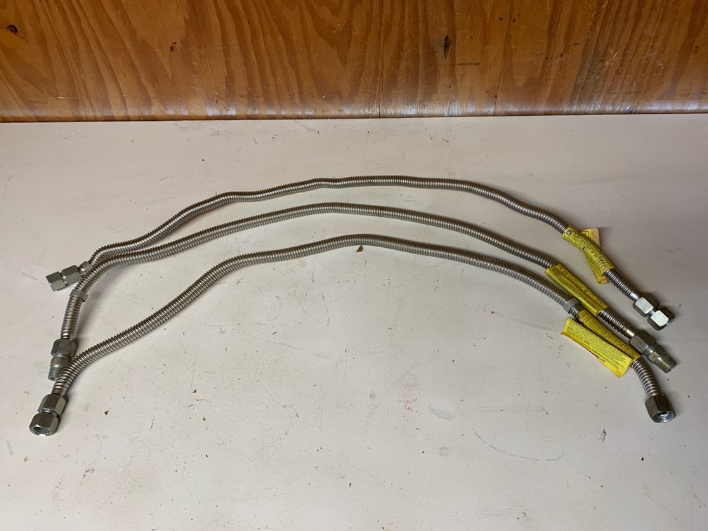 Three 48” Long Gas Supply Lines