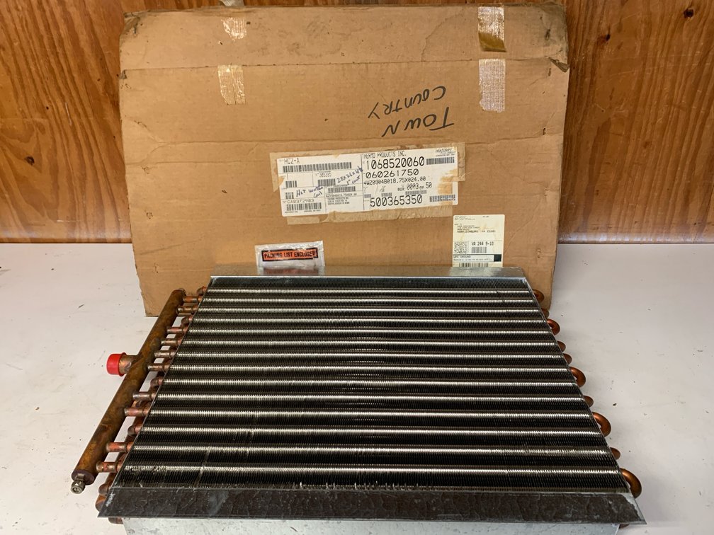 Thermo Products HC2-A Hot Water Coil. 27 1/2” Long. 22” Tall. 4 1/2” Deep. New In Box.