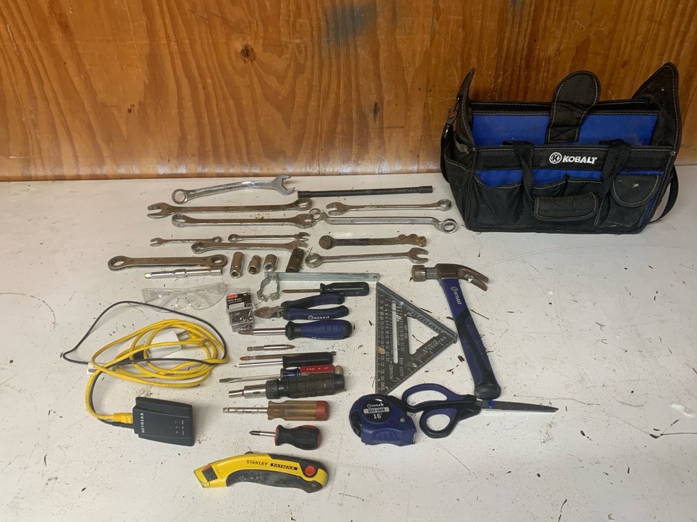 Kobalt Work Bag With Assorted Wrenches and Hand Tools