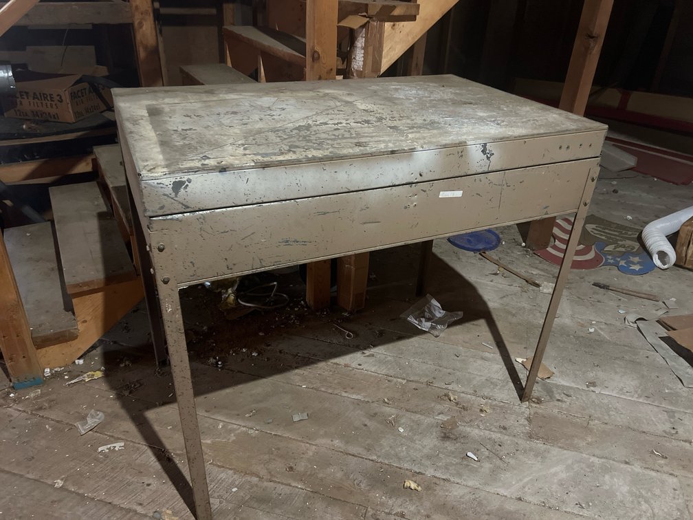 Metal Compartment Table w/Damper Parts 41”Hx48”Lx30”D