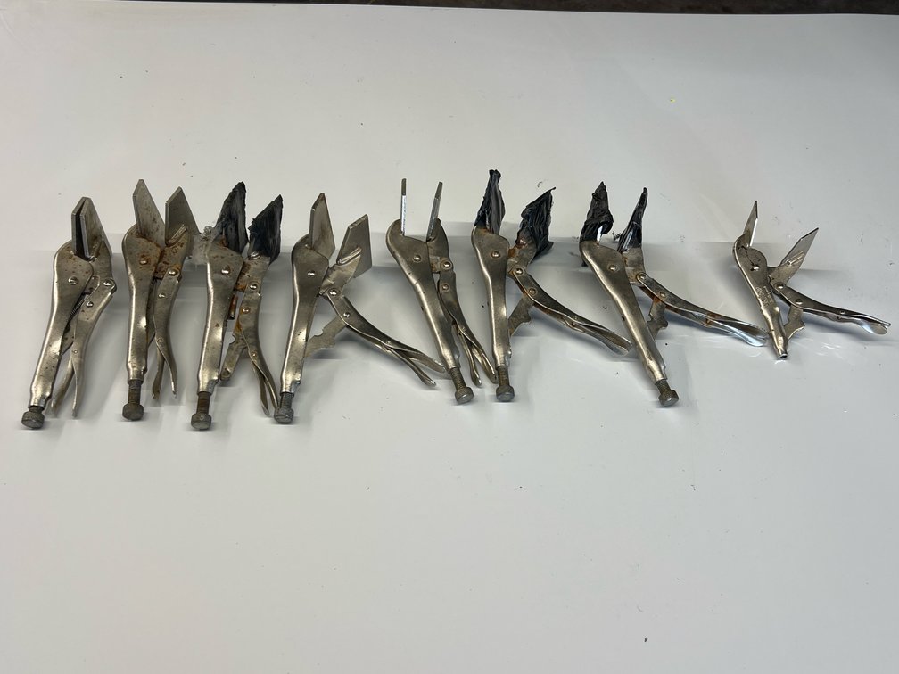 Lot of Sheet Metal Locking Pliers