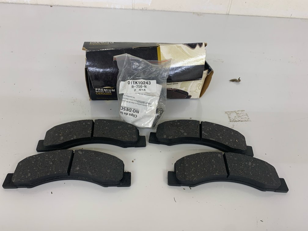Set Of New Brake Pads For A 2000 Model Ford F250