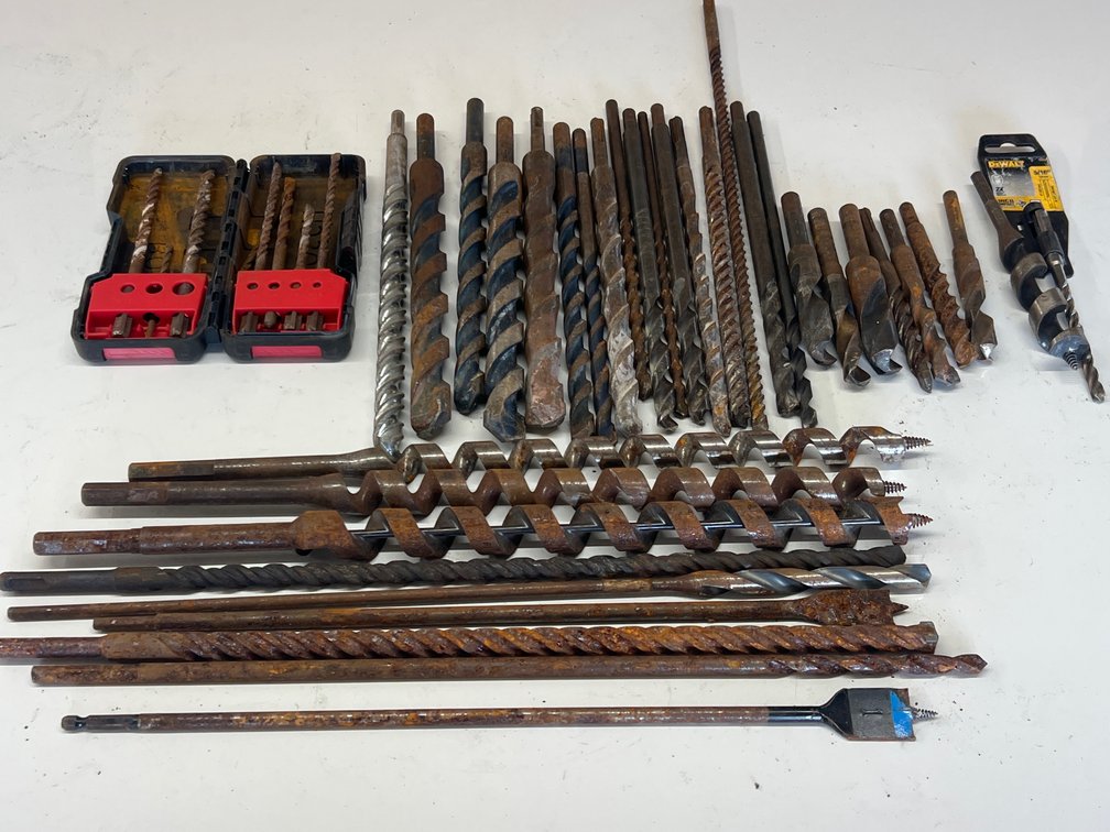 Large Lot of Bits - Masonry, Wood, Various Sizes