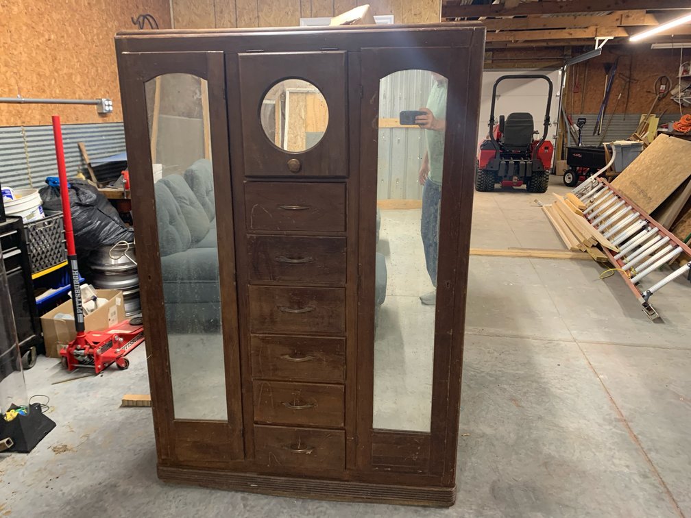 Vintage Chest. 42” Long. 61 1/2” Tall. 20 1/2” Deep