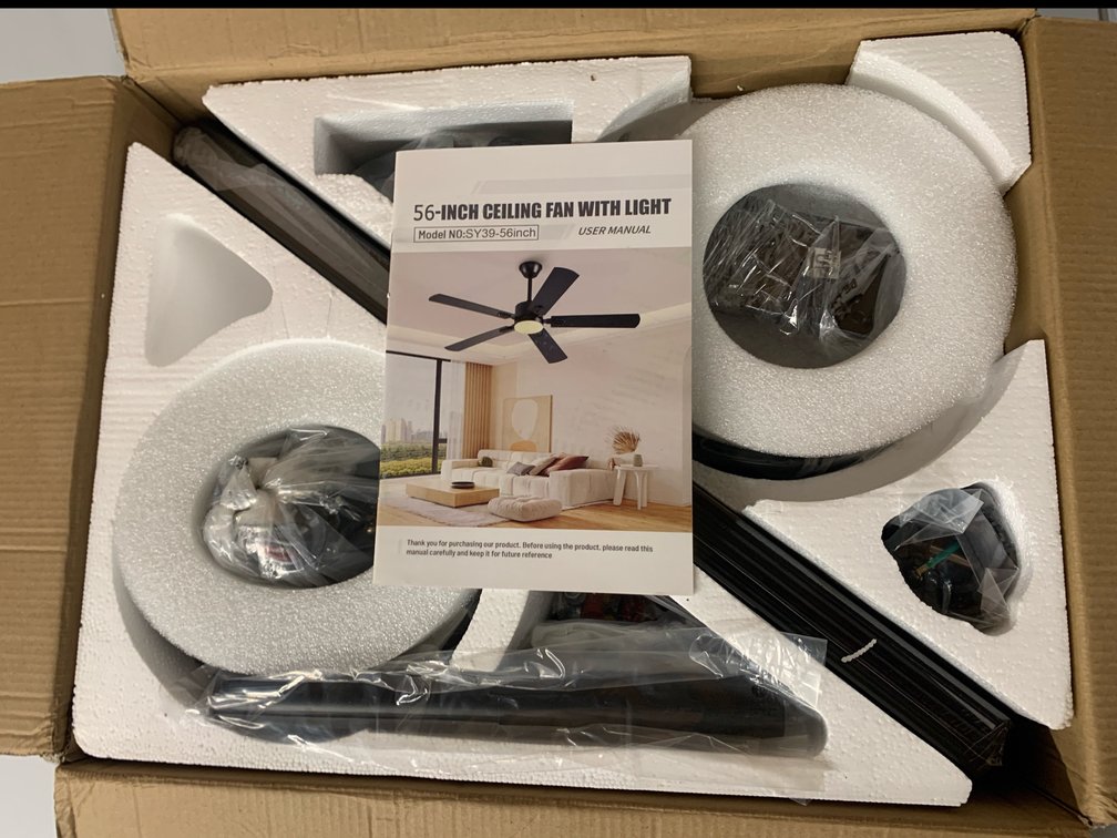 New In Box 56 Inch Ceiling Fan
