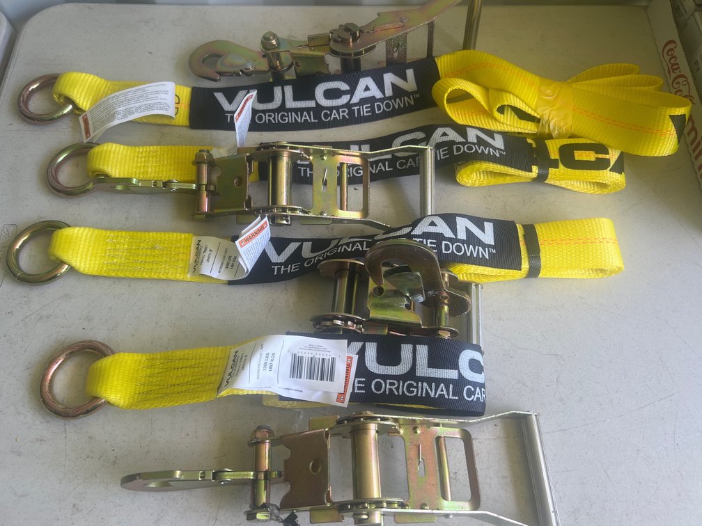 Vulcan 3300lbs Car Tie Down Ratchet Straps