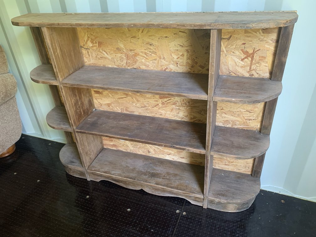 Custom Rustic Wooden Shelving Unit 41"H x 54"W x 10"D