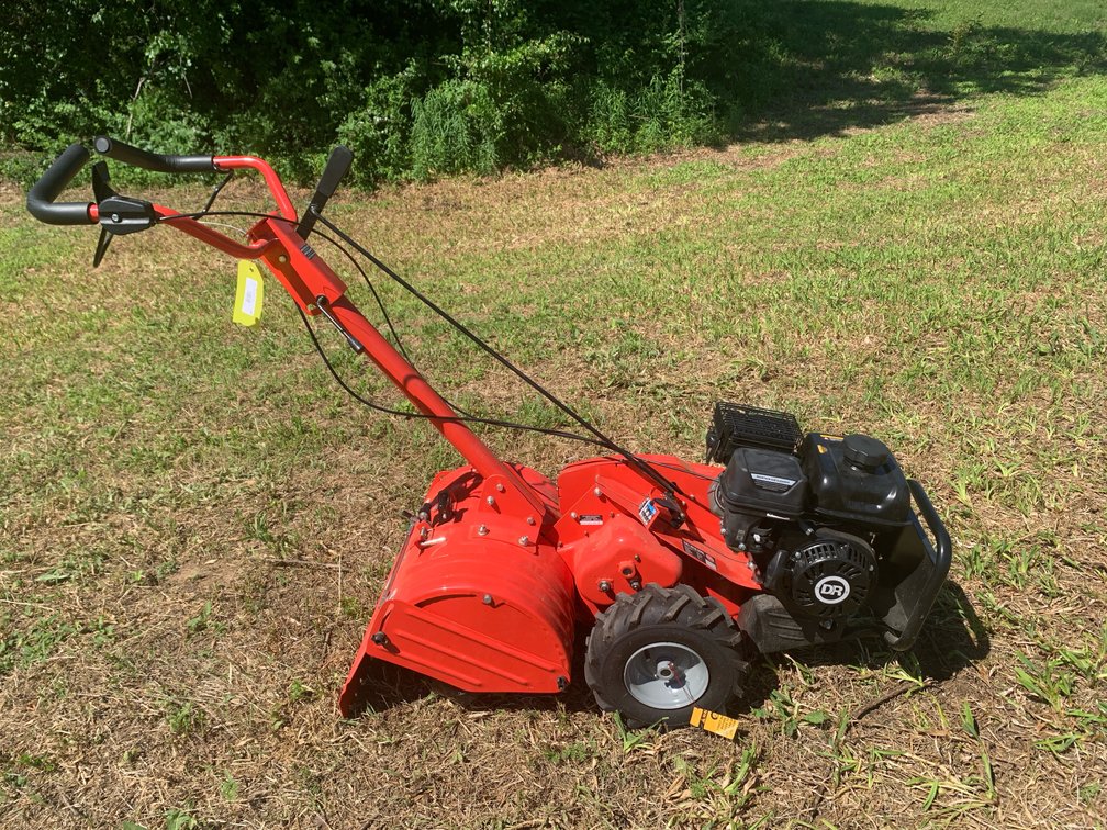 Brand New DR Pro XLDRT Rear Tine Tiller. Never Been Used