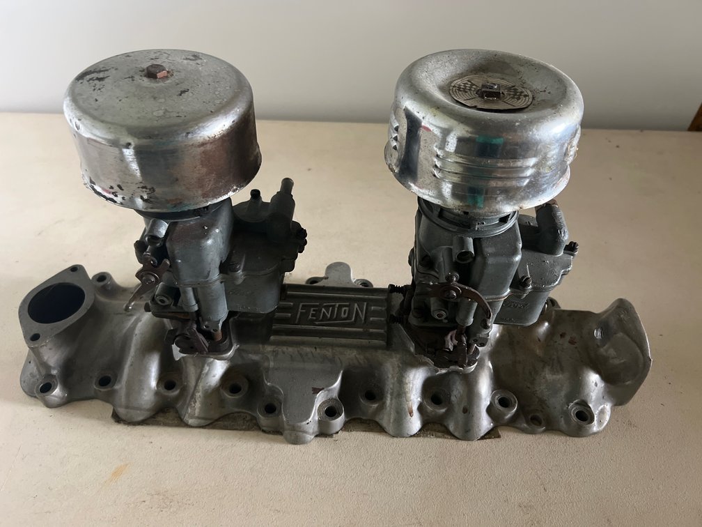 Fenton Intake Manifold with Ford Carburetors for Ford Flat-Head