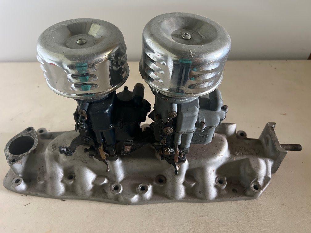 Sharp LH2 Intake Manifold with Ford Carburetors for Flat-Head
