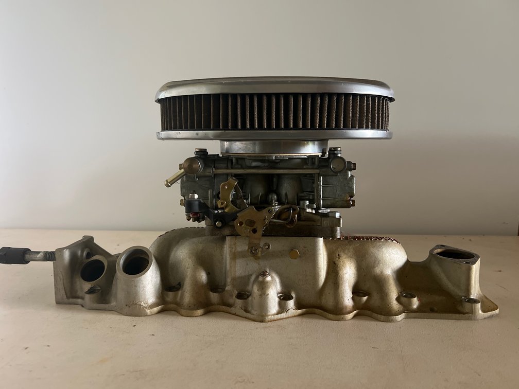 Offenhauser Manifold Intake with Holley Carburetor