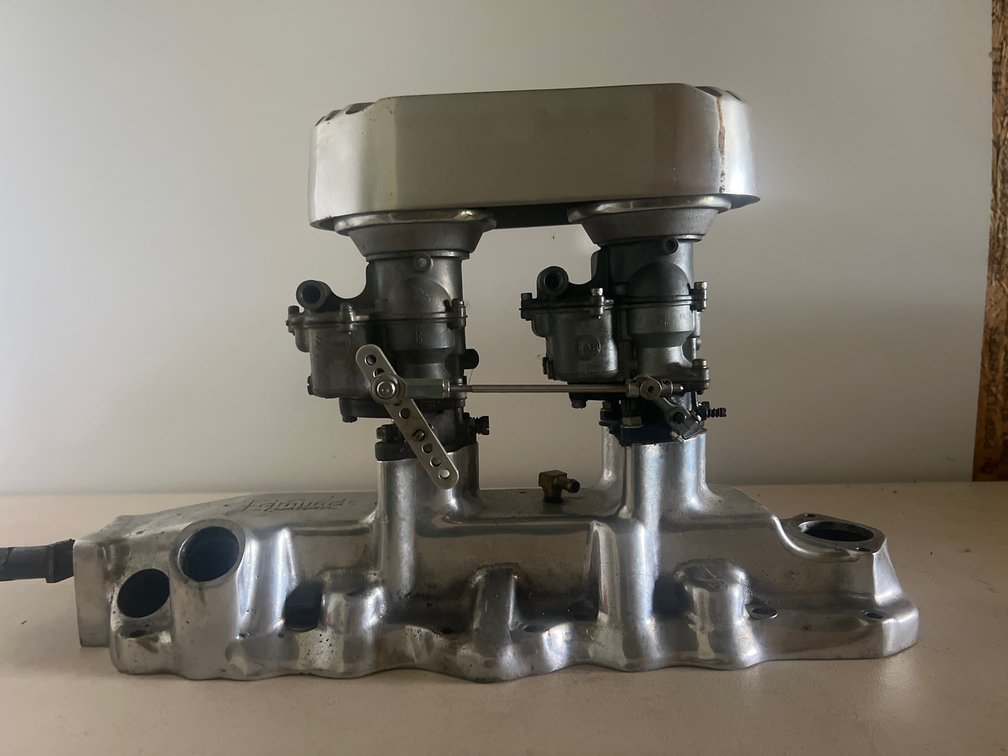 Edmunds Custom Intake Manifold for Ford Flat-Head with Ford Carburetors