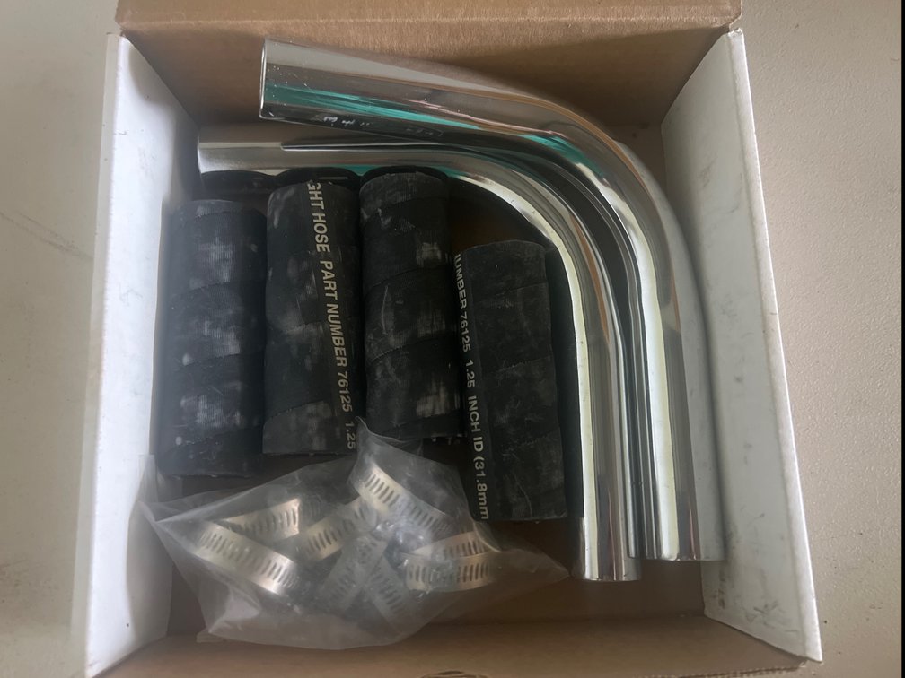 Chrome Exhaust Header Pipe Kit - New
