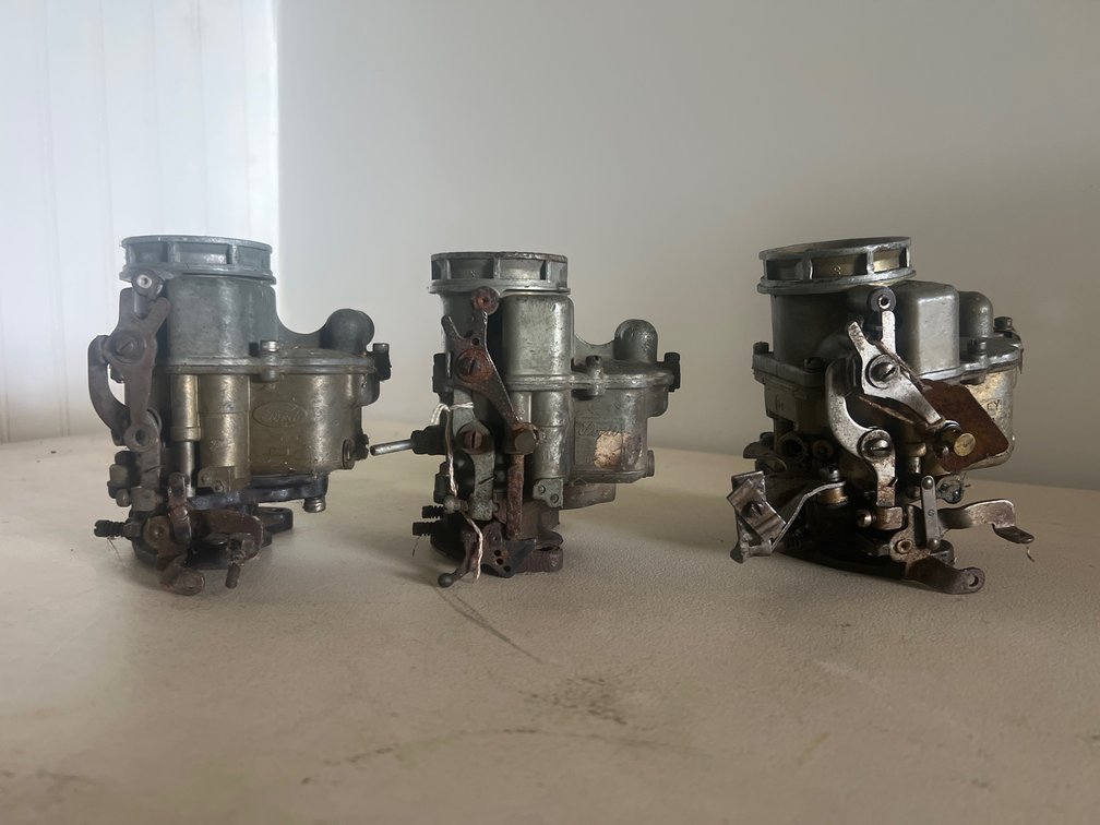 One Holley & Two Ford Carburetors for Flat-Head