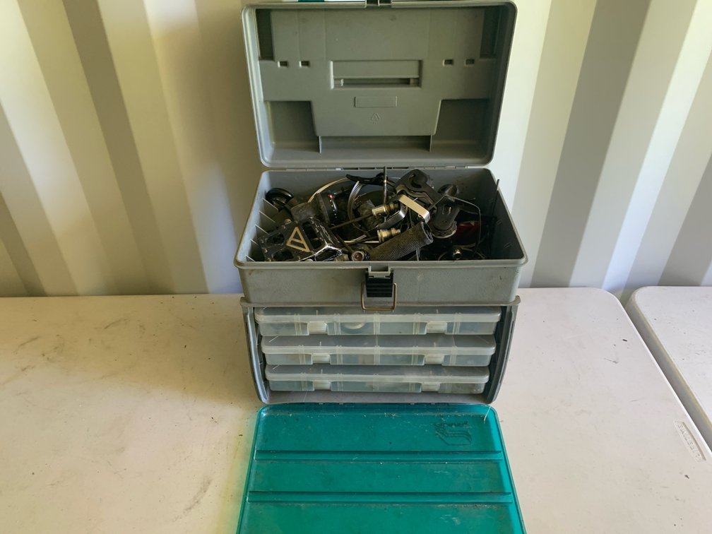 Plano Guide Series Organizer with Assorted Bicycle Parts