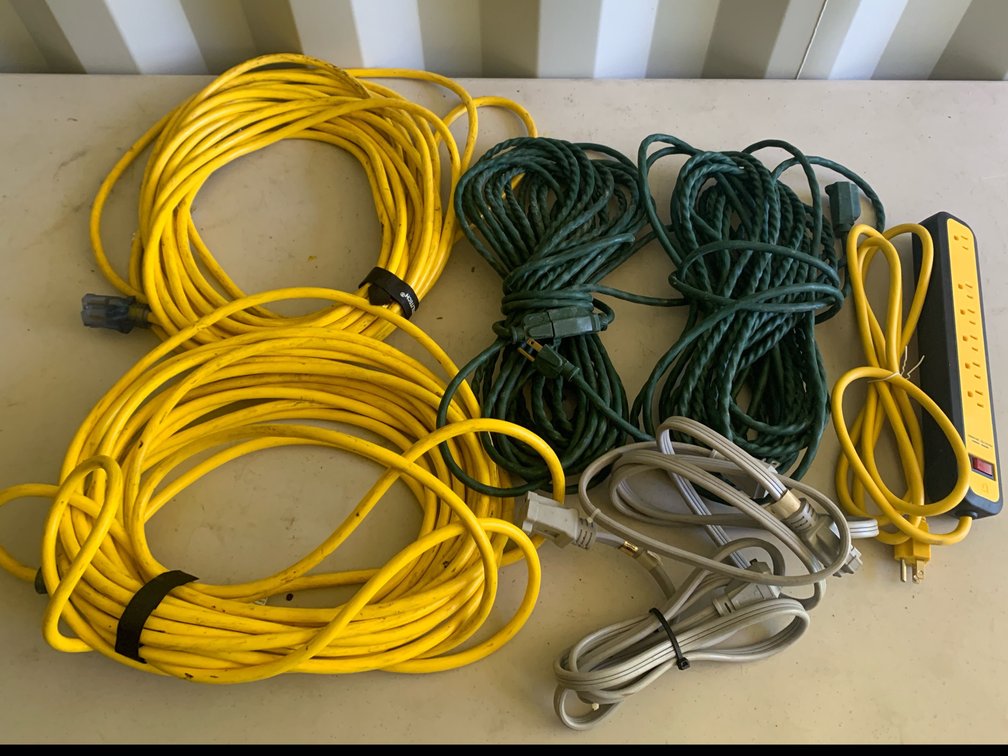 Assorted Extension Cords and Power Strips