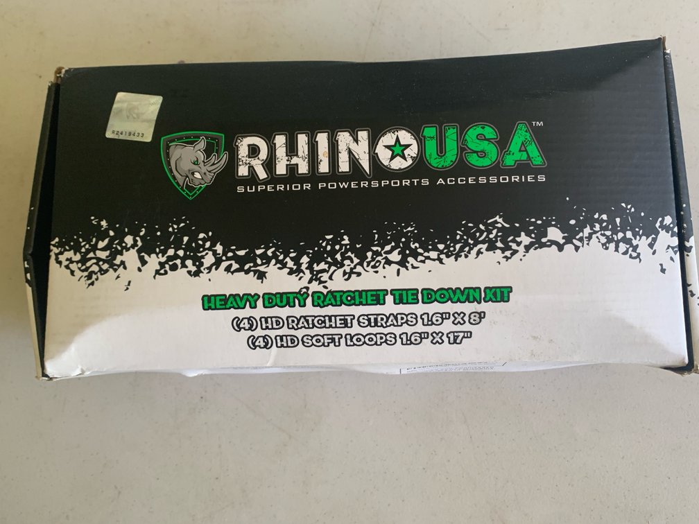 Rhino USA Heavy Duty Ratchet Tie Down Kit