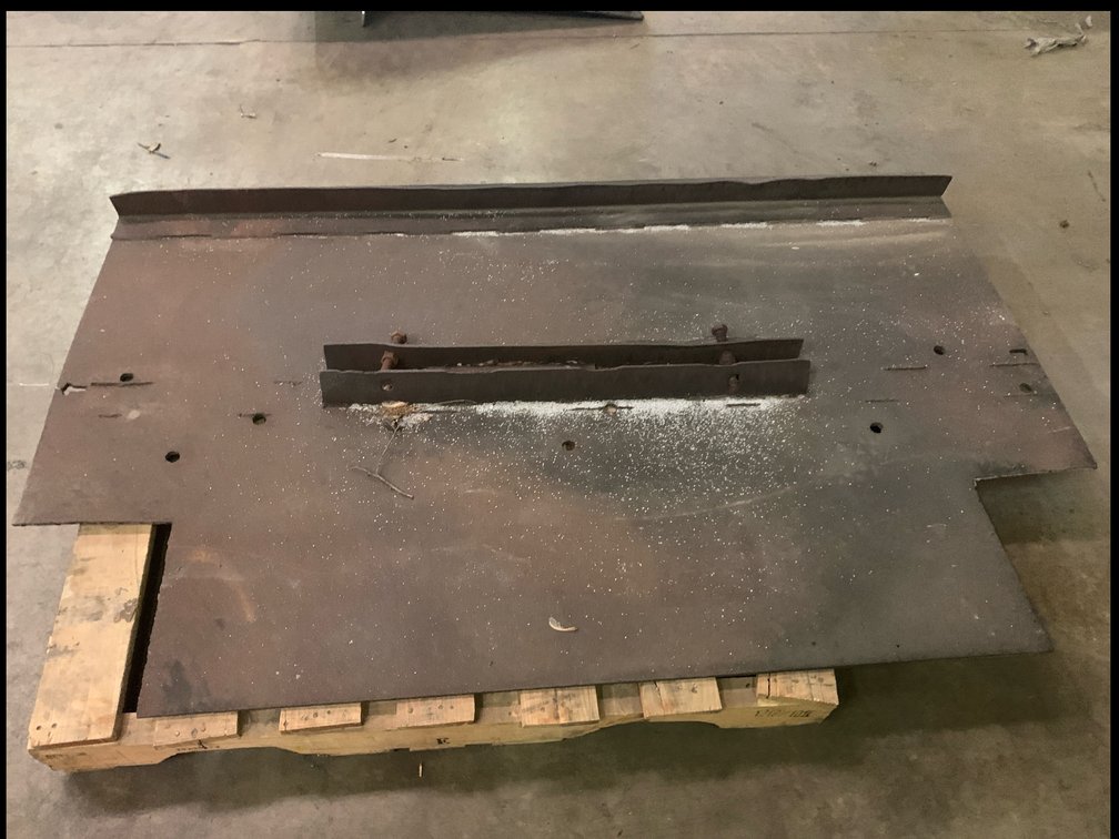 Custom Fabricated Steel Dock Plate 76" x 49"