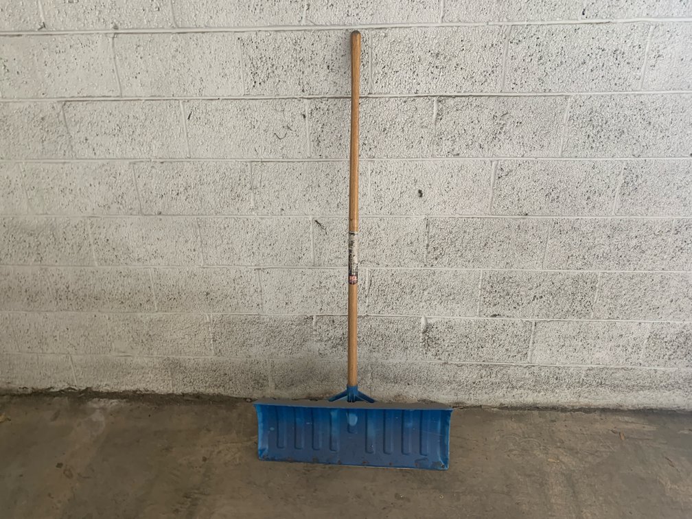 Blue Plastic Snow Pusher
