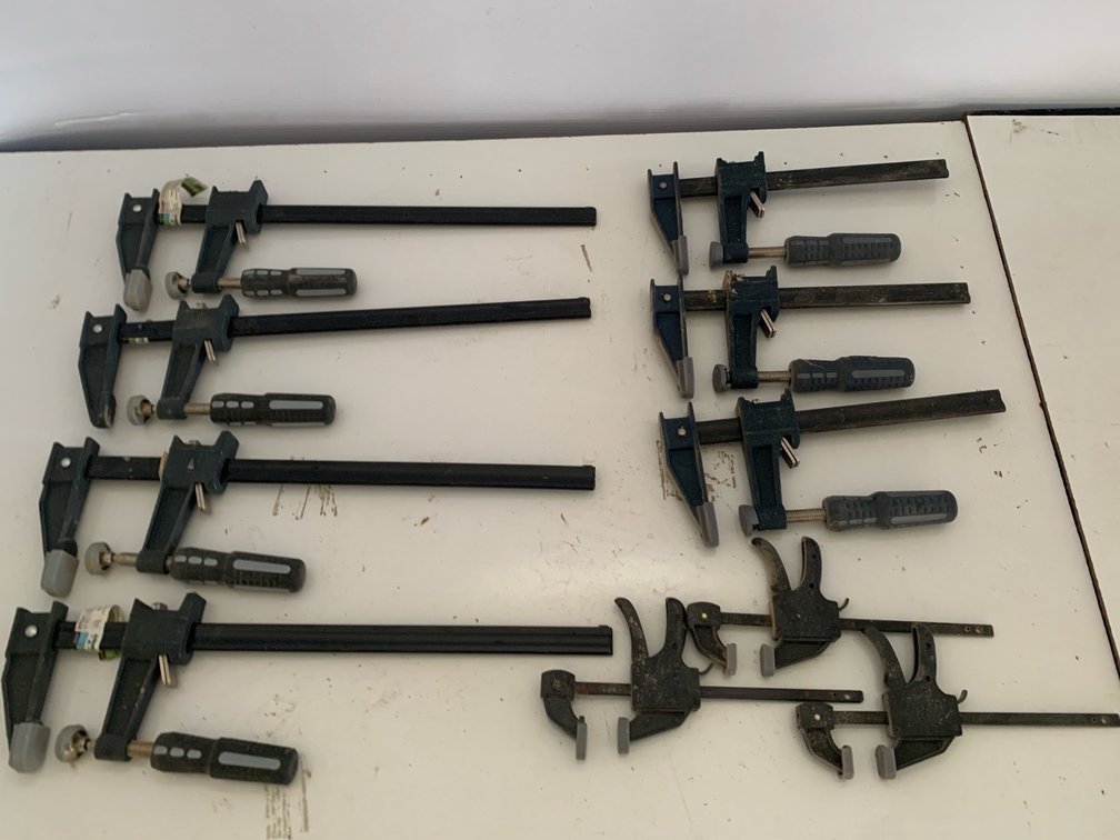 Assorted F-Style and Ratcheting Bar Clamps