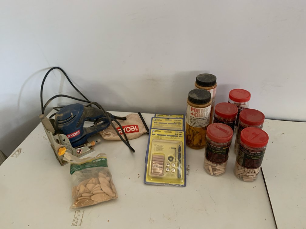 Ryobi Biscuit Joiner & Woodworking Accessory Assortment