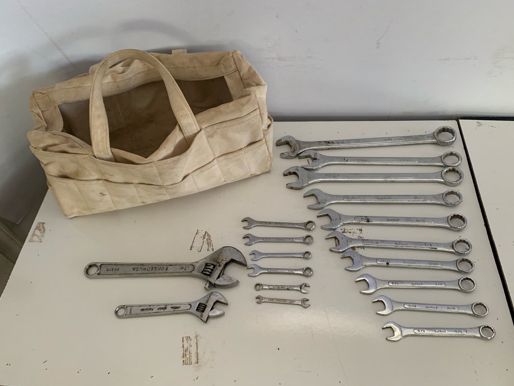 Buffalo & Fuller Wrenches and Canvas Tool Bag