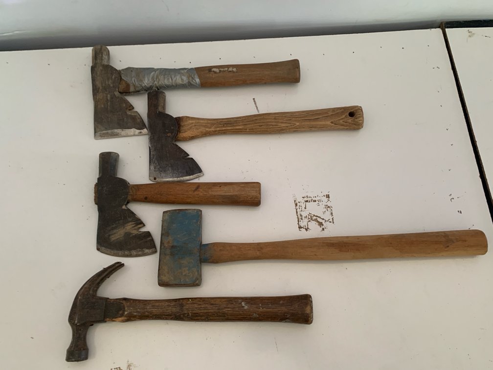 Assorted Hatchets and Hammers