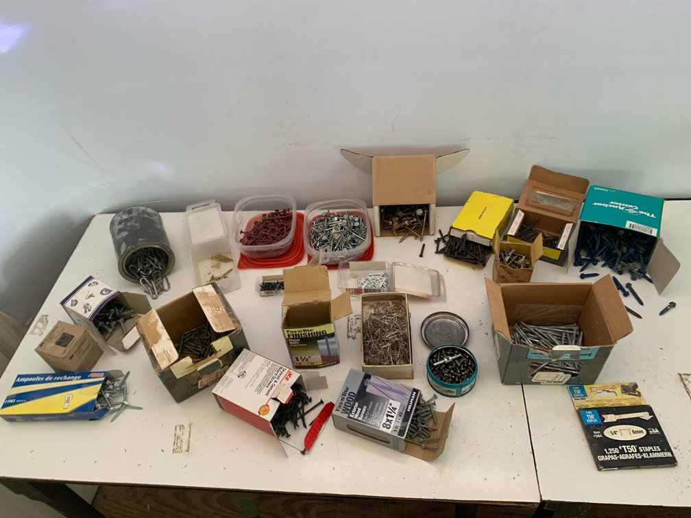 Assorted Hardware, Fasteners, and Connectors