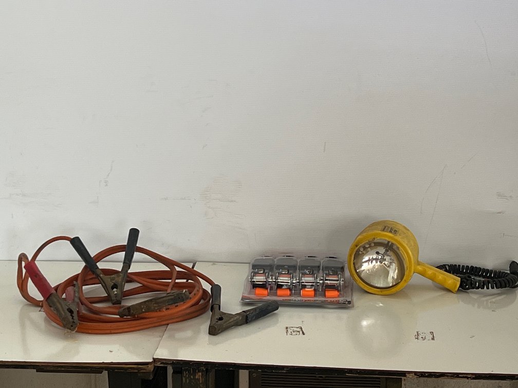 Brinkmann Spotlight, Jumper Cables & Haulmaster Tie-Downs