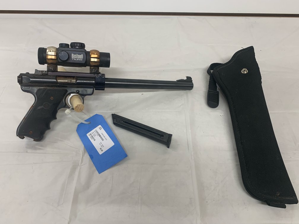 Ruger Mark II Target .22LR Pistol with Bushnell Scope