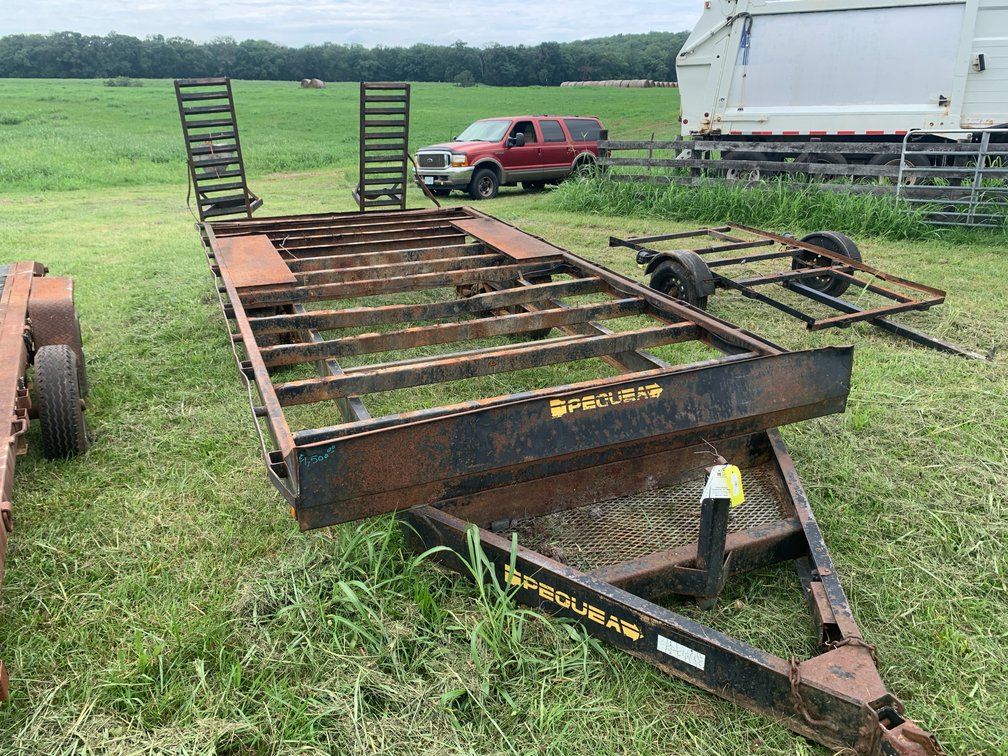 Dual Axle Trailer With Fold Down Ramps