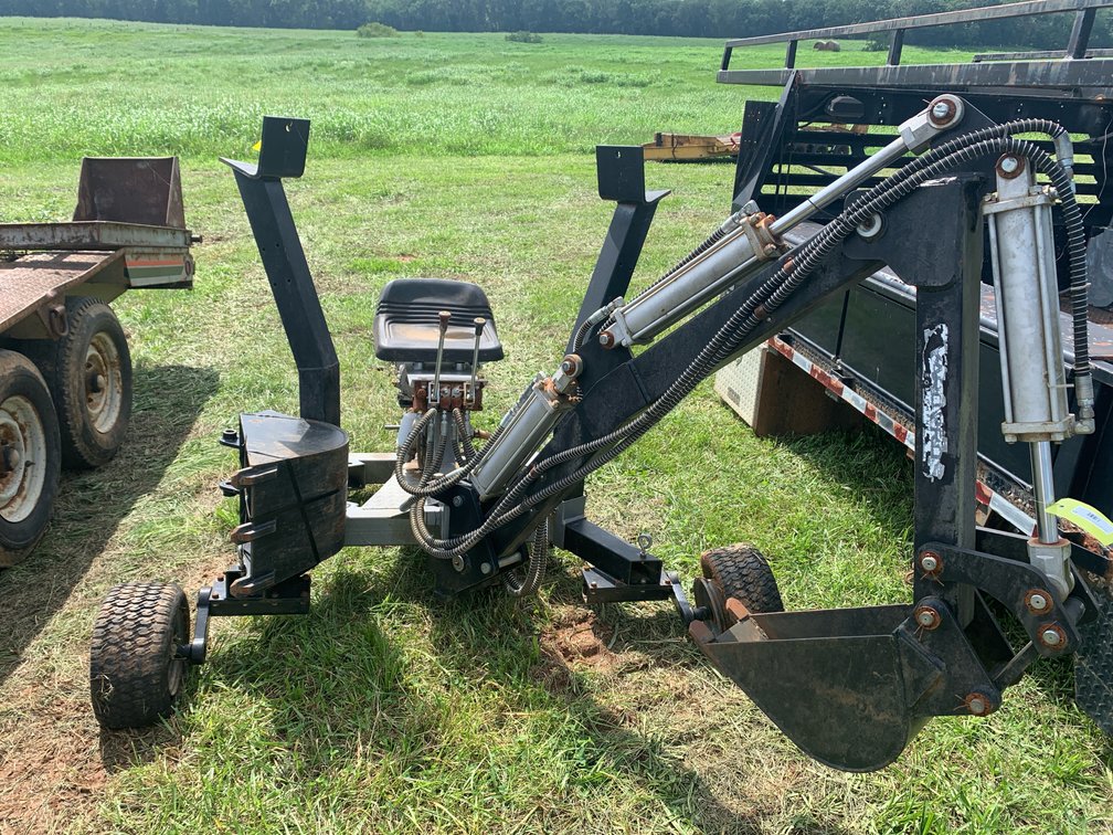 Tow Behind Backhoe With 8 1/2” and 14 1/2” Buckets