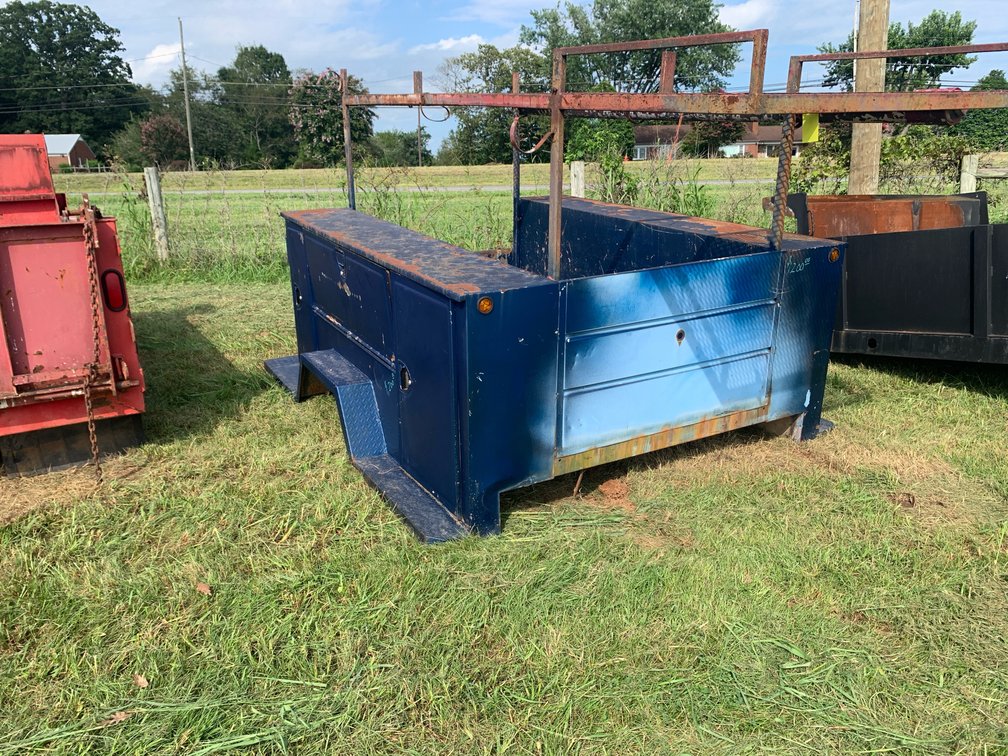 Truck Bed With Tool Boxes and Ladder Racks.  Bed Is 83” Wide x 96” Long