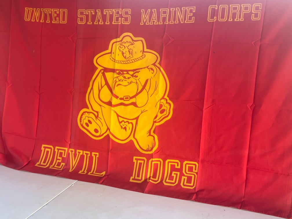 USMC Devil Dogs 3' x 5' Mascot Flag