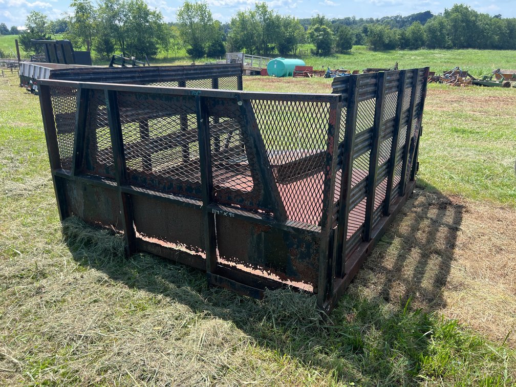 Steel Landscape Flatbed Body with Mesh Gate 9.25ft L x 7.75ft W