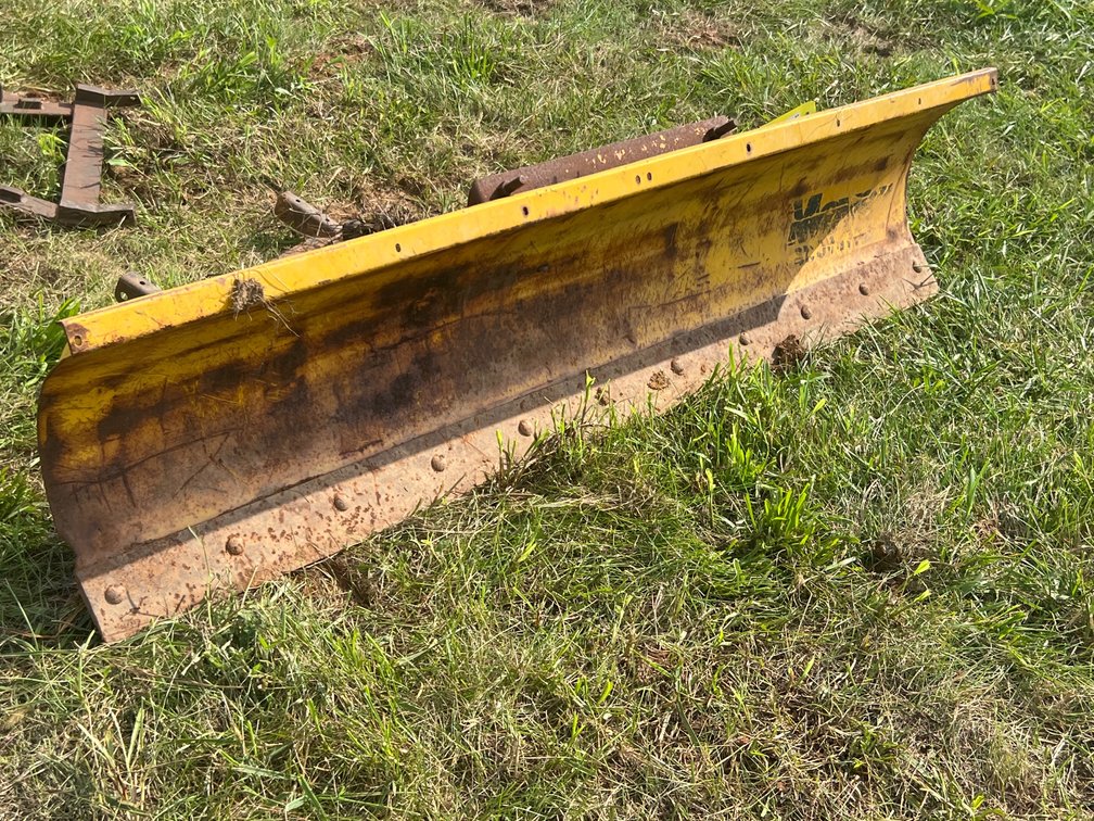 Yellow Steel Snow Plow Blade Attachment 78” Wide